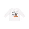 thumbnail image 1 of Inktastic Never Giving Up Limb Loss Awareness Orange Ribbon Boys or Girls Long Sleeve Toddler T-Shirt, 1 of 5