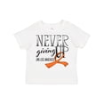 thumbnail image 1 of Inktastic Never Giving Up Limb Loss Awareness Orange Ribbon Boys or Girls Toddler T-Shirt, 1 of 5