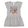 thumbnail image 1 of Inktastic Never Giving Up Limb Loss Awareness Orange Ribbon Girls Toddler Dress, 1 of 5