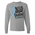 thumbnail image 1 of Inktastic Never Stop Fighting ALS Awareness Long Sleeve T-Shirt, 1 of 5