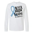 thumbnail image 1 of Inktastic Never Stop Fighting ALS Awareness Long Sleeve T-Shirt, 1 of 5