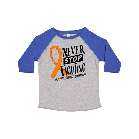 Inktastic Never Stop Fighting Multiple Sclerosis Awareness Boys or Girls Toddler T-Shirt