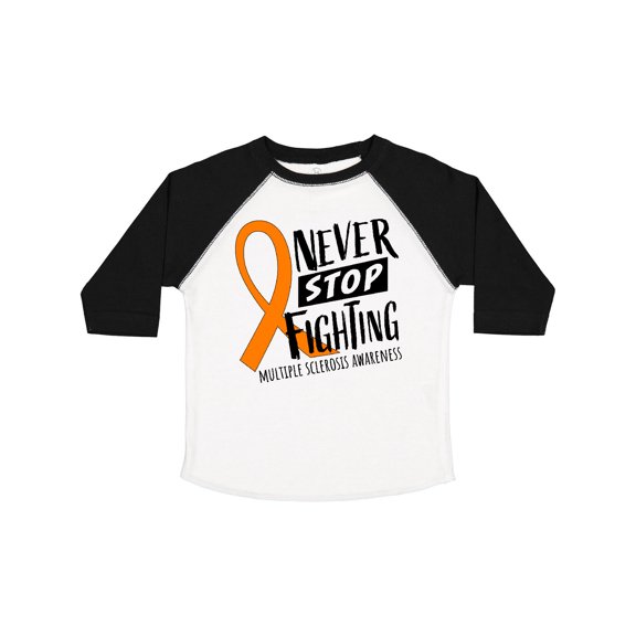 Inktastic Never Stop Fighting Multiple Sclerosis Awareness Boys or Girls Toddler T-Shirt