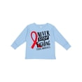 thumbnail image 1 of Inktastic Never Stop Fighting Stroke Awareness Red Ribbon Boys or Girls Long Sleeve Toddler T-Shirt, 1 of 5