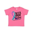 thumbnail image 1 of Inktastic Never Stop Fighting Suicide Prevention Awareness Ribbon Boys or Girls Baby T-Shirt, 1 of 5