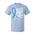 thumbnail image 1 of Inktastic Never Stop Fighting Suicide Prevention Awareness Ribbon T-Shirt, 1 of 5