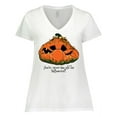 thumbnail image 1 of Inktastic Never Too Old for Halloween Pumpkin Women's Plus Size V-Neck T-Shirt, 1 of 5