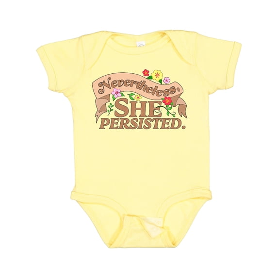 Inktastic Nevertheless, She Persisted Boys or Girls Baby Bodysuit