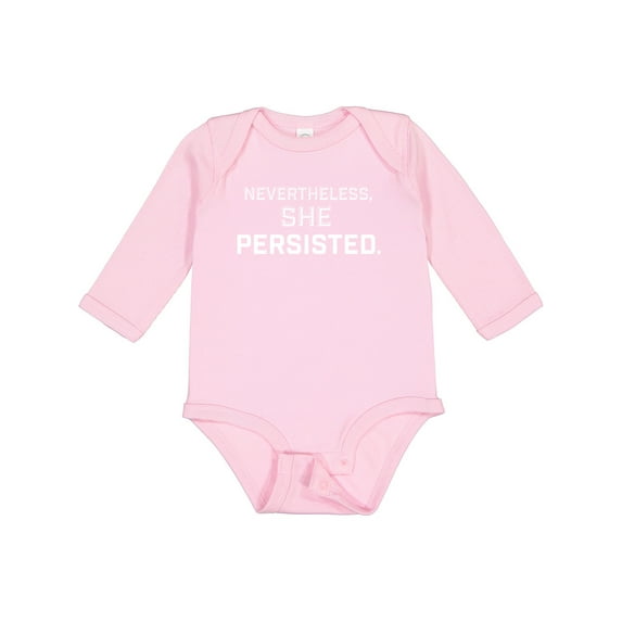 Inktastic Nevertheless, She Persisted Boys or Girls Long Sleeve Baby Bodysuit