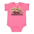 thumbnail image 1 of Inktastic Nevertheless, She Persisted with Flowers Boys or Girls Baby Bodysuit, 1 of 5