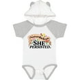 thumbnail image 1 of Inktastic Nevertheless, She Persisted with Flowers Boys or Girls Baby Bodysuit, 1 of 5