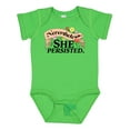 thumbnail image 1 of Inktastic Nevertheless, She Persisted with Flowers Boys or Girls Baby Bodysuit, 1 of 5