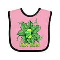 thumbnail image 1 of Inktastic New Bean Cute Sleeping Bean in Leaves and Vines Boys or Girls Baby Bib, 1 of 4