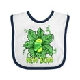 thumbnail image 1 of Inktastic New Bean Cute Sleeping Bean in Leaves and Vines Boys or Girls Baby Bib, 1 of 4