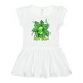 thumbnail image 1 of Inktastic New Bean Cute Sleeping Bean in Leaves and Vines Girls Baby Dress, 1 of 5