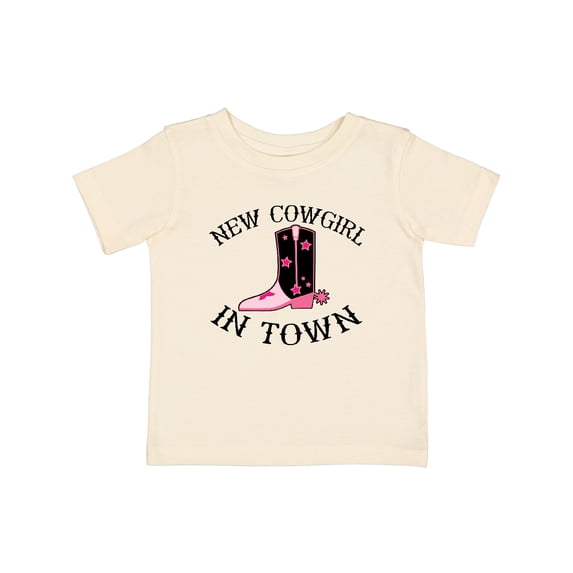 Inktastic New Cowgirl in Town Cow Girl Girls Baby T-Shirt