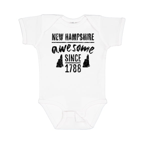 Inktastic New Hampshire Awesome Since 1788 Boys or Girls Baby Bodysuit