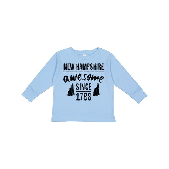 Inktastic New Hampshire Awesome Since 1788 Boys or Girls Long Sleeve Toddler T-Shirt