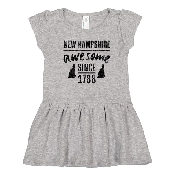 Inktastic New Hampshire Awesome Since 1788 Girls Toddler Dress