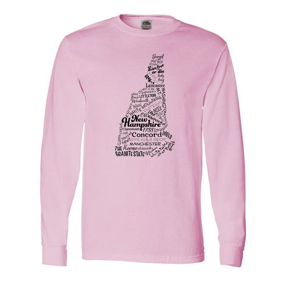 Inktastic New Hampshire State Word Salad Long Sleeve T-Shirt