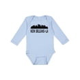thumbnail image 1 of Inktastic New Orleans Louisiana Skyline Boys or Girls Long Sleeve Baby Bodysuit, 1 of 5