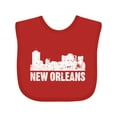 thumbnail image 1 of Inktastic New Orleans Skyline Grunge Boys or Girls Baby Bib, 1 of 4