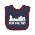 thumbnail image 1 of Inktastic New Orleans Skyline Grunge Boys or Girls Baby Bib, 1 of 4