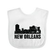 thumbnail image 1 of Inktastic New Orleans Skyline Grunge Boys or Girls Baby Bib, 1 of 4