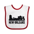 thumbnail image 1 of Inktastic New Orleans Skyline Grunge Boys or Girls Baby Bib, 1 of 4