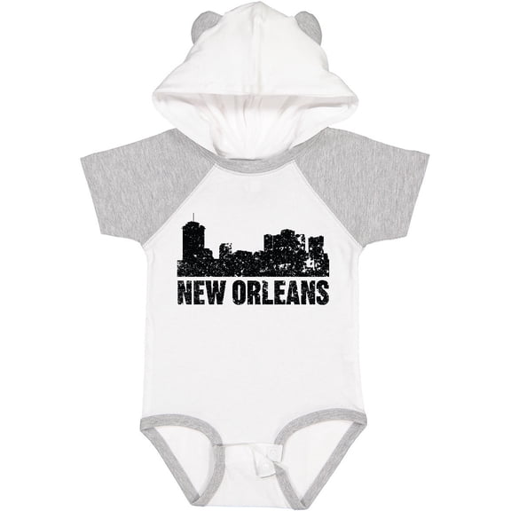 Inktastic New Orleans Skyline Grunge Boys or Girls Baby Bodysuit