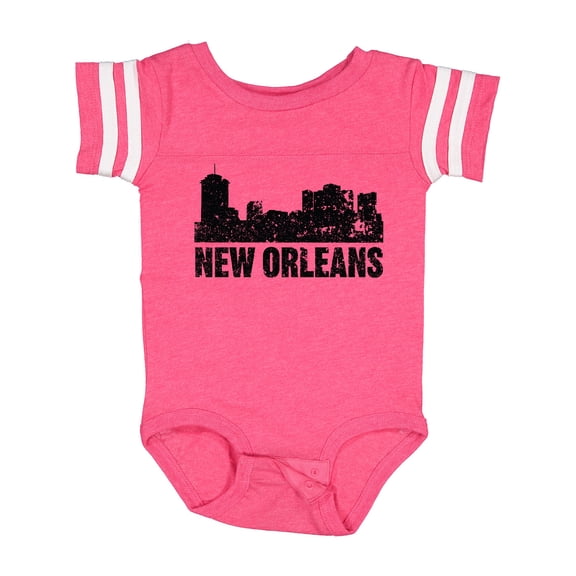 Inktastic New Orleans Skyline Grunge Boys or Girls Baby Bodysuit