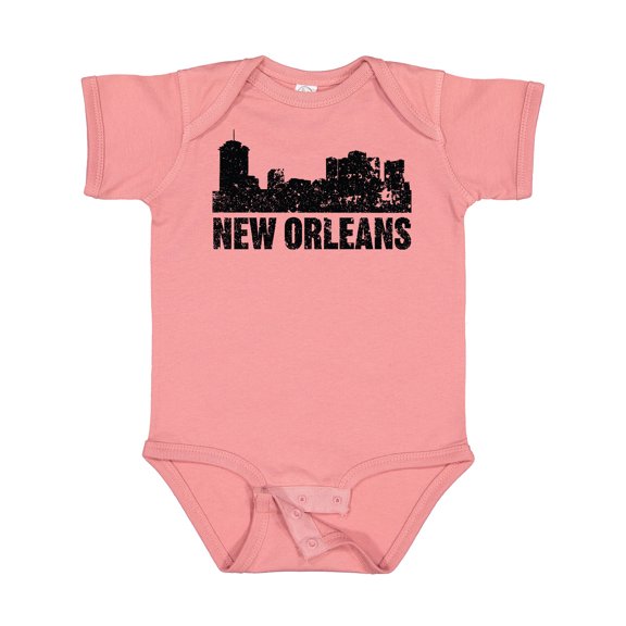 Inktastic New Orleans Skyline Grunge Boys or Girls Baby Bodysuit