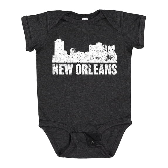 Inktastic New Orleans Skyline Grunge Boys or Girls Baby Bodysuit