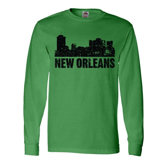 Inktastic New Orleans Skyline Grunge Long Sleeve T-Shirt