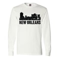 thumbnail image 1 of Inktastic New Orleans Skyline Grunge Long Sleeve T-Shirt, 1 of 5