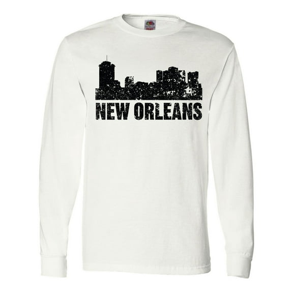 Inktastic New Orleans Skyline Grunge Long Sleeve T-Shirt
