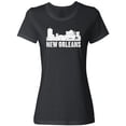 thumbnail image 1 of Inktastic New Orleans Skyline Grunge Women's T-Shirt, 1 of 5
