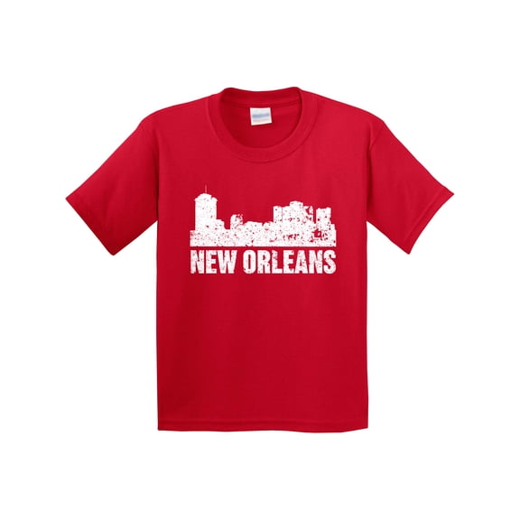 Inktastic New Orleans Skyline Grunge Youth T-Shirt
