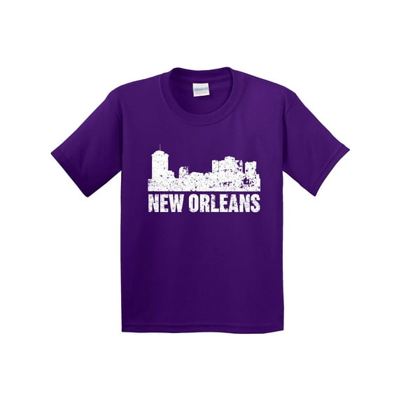 Inktastic New Orleans Skyline Grunge Youth T-Shirt