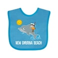 thumbnail image 1 of Inktastic New Smyrna Beach Florida Boys or Girls Baby Bib, 1 of 4