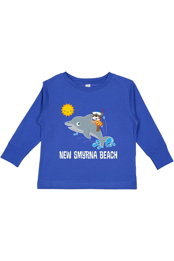 New Smyrna Beach Florida Boys or Girls Long Sleeve Toddler T-Shirt