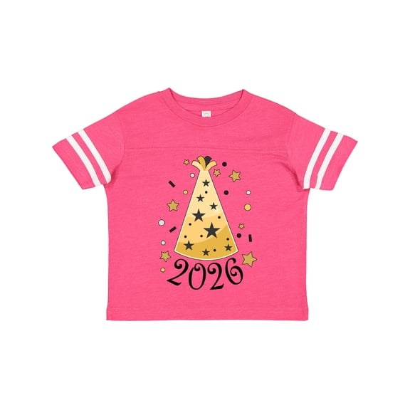 Inktastic New Year 2026 Party Hat Boys or Girls Toddler T-Shirt