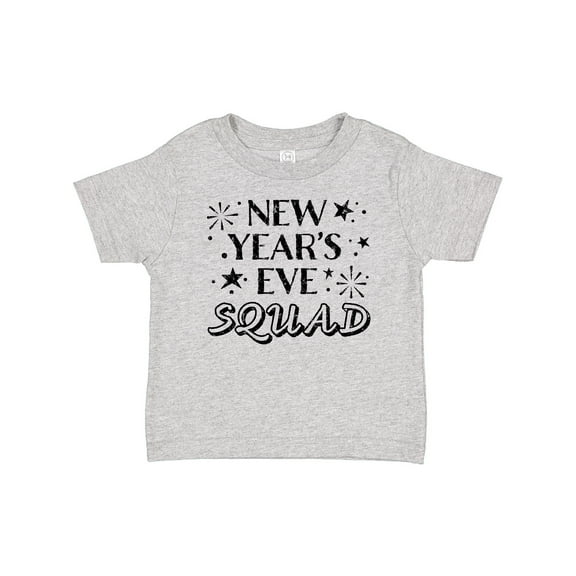Inktastic New Year's Eve Squad with Stars in Black Boys or Girls Baby T-Shirt