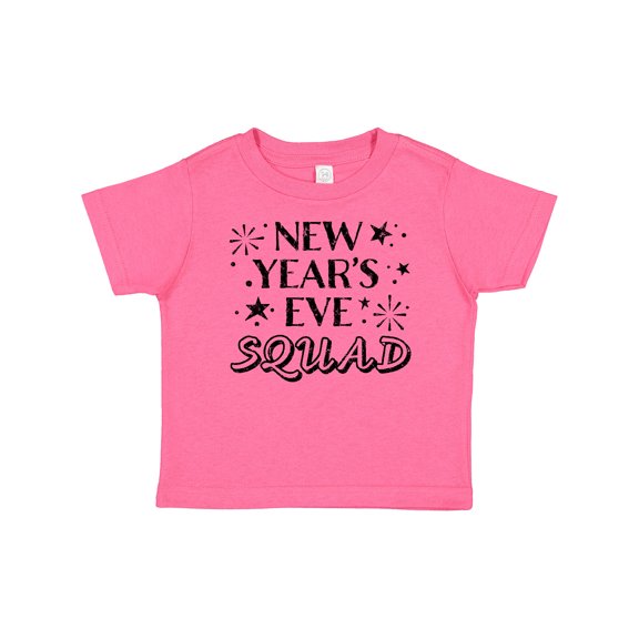 Inktastic New Year's Eve Squad with Stars in Black Boys or Girls Baby T-Shirt
