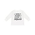 thumbnail image 1 of Inktastic New Year's Eve Squad with Stars in Black Boys or Girls Long Sleeve Toddler T-Shirt, 1 of 5