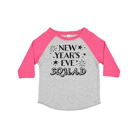 Inktastic New Year's Eve Squad with Stars in Black Boys or Girls Toddler T-Shirt