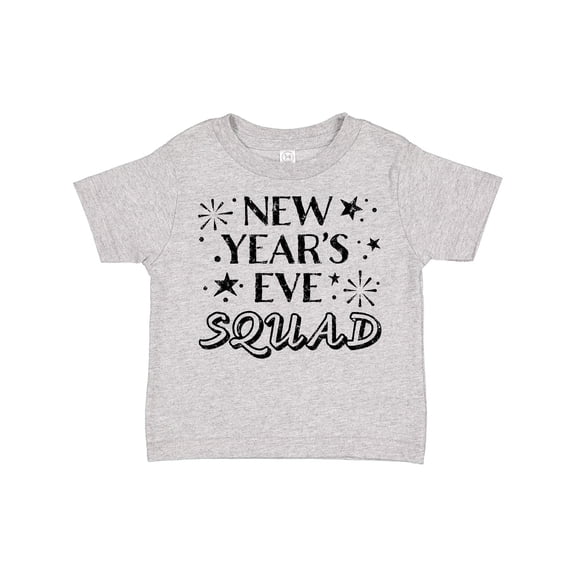 Inktastic New Year's Eve Squad with Stars in Black Boys or Girls Toddler T-Shirt