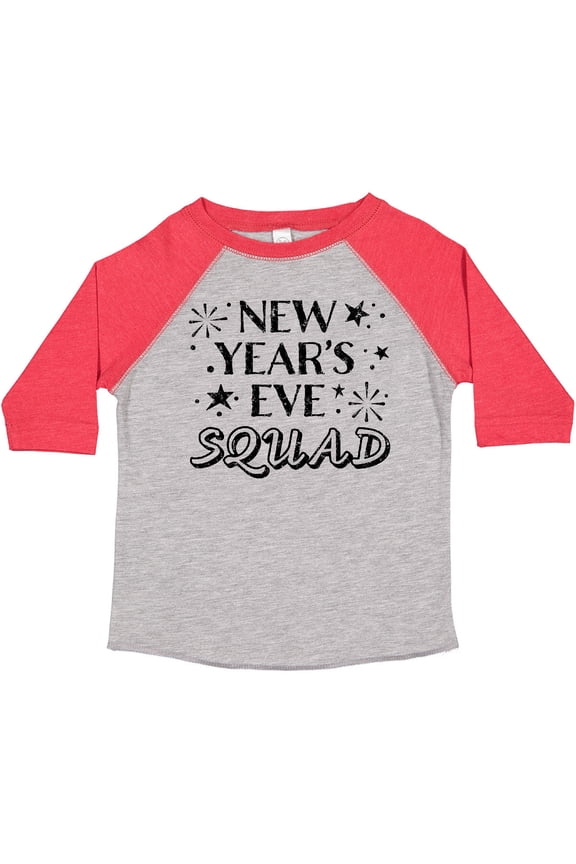 New Year's Eve Squad with Stars in Black Boys or Girls Toddler T-Shirt