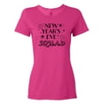thumbnail image 1 of Inktastic New Year's Eve Squad with Stars in Black Women's T-Shirt, 1 of 5
