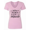 thumbnail image 1 of Inktastic New Year's Eve Squad with Stars in Black Women's V-Neck T-Shirt, 1 of 5